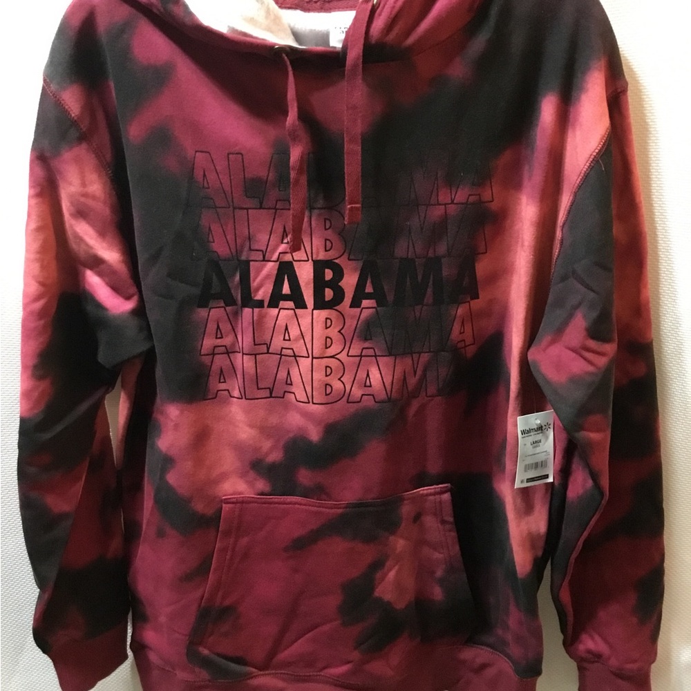 University of Alabama Men’s Hooded Fleece Lined Sweatshirt Size Large